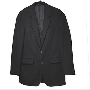 💯 Pure Cashmere Lord & Taylor Fifth Ave. Collection Black Blazer Size L|XL